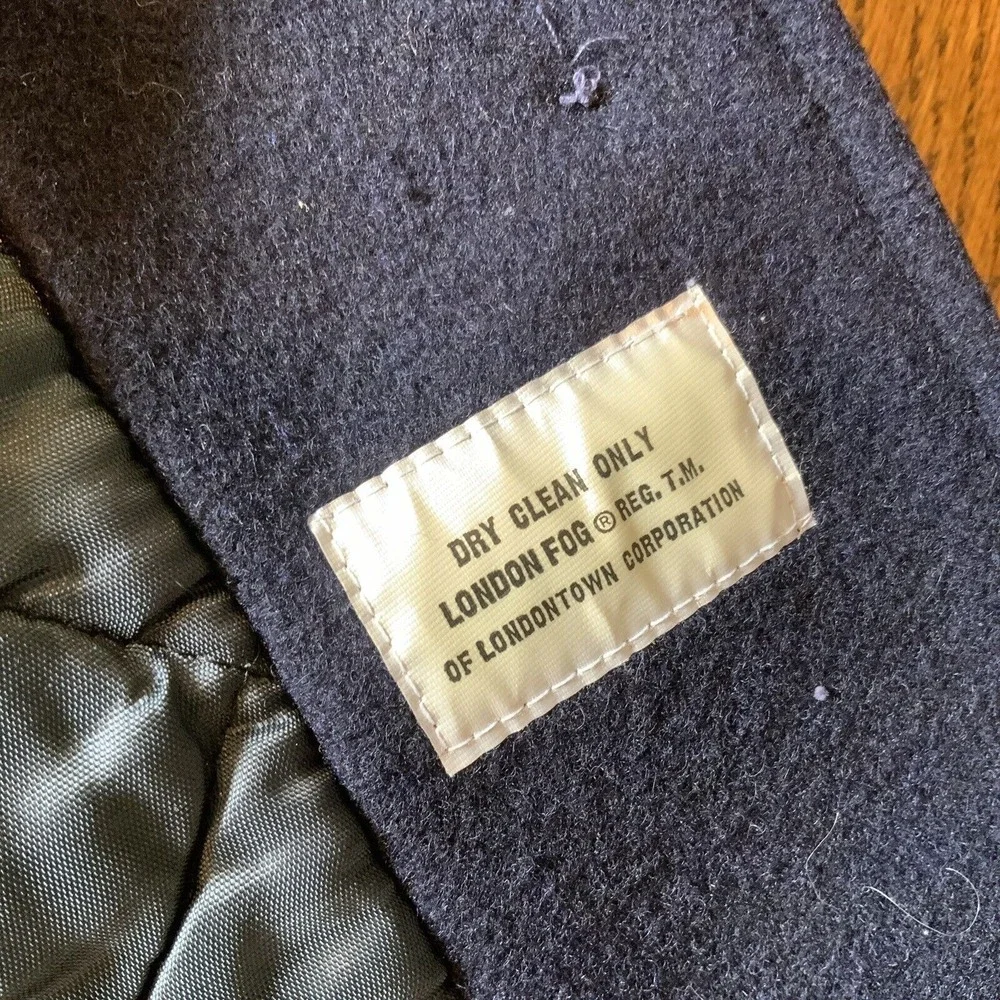 Vintage Navy Pea Coat Wool Sz 5 Toddler Formal‎ Nautical Classic EUC